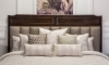 Picture of Kensington Walnut Upholstered King Panel Bed