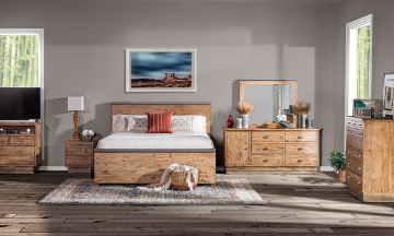 Picture of American Way Pine King Storage Bed