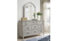 Picture of Belhaven Weathered White Arched Mirror