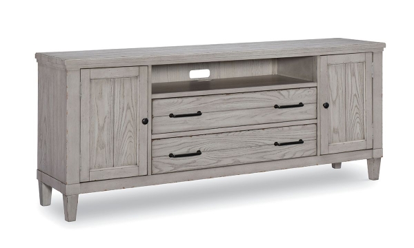 Picture of Belhaven Weathered White Entertainment Console