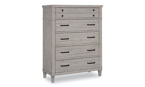 Picture of Belhaven Weathered White 5-Drawer Chest