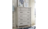 Picture of Belhaven Weathered White 5-Drawer Chest