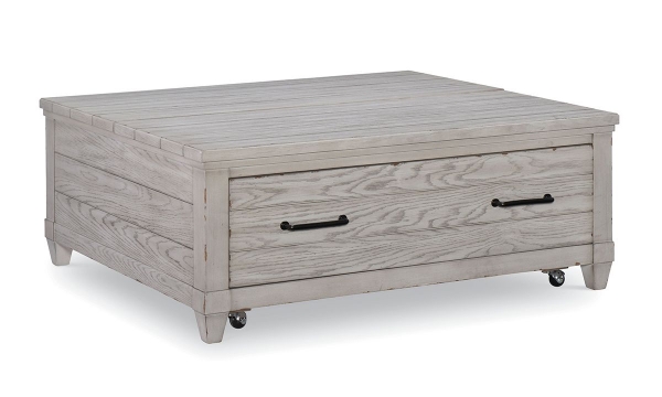 Picture of Belhaven Weathered White Lift Top Cocktail Table
