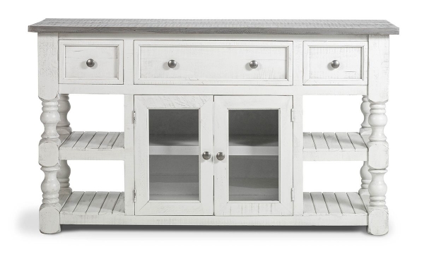 Picture of Sage White 2-Door 60-inch Media Console