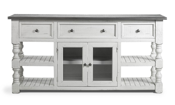 Picture of Sage White 2-Door 70-inch Media Console