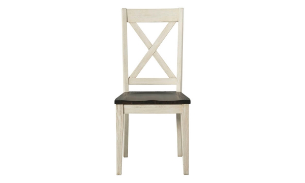 Picture of Huron Chalk-Cocoa Bean X-Back Side Chair