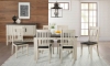 Picture of Huron Chalk-Cocoa Bean Slat Back Side Chair