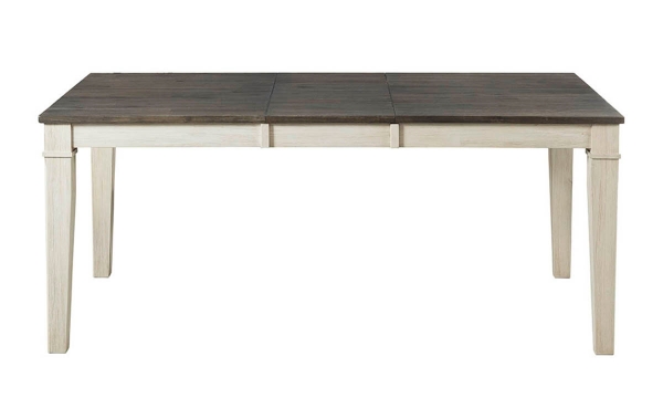 Picture of Huron Chalk-Cocoa Bean 72" Leg Dining Table