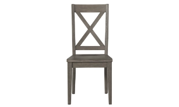 Picture of Huron Distressed Gray X-Back Side Chair