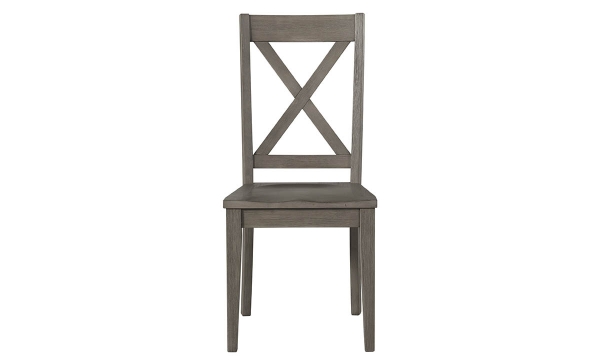 Picture of Huron Distressed Gray X-Back Side Chair