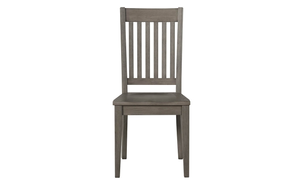 Picture of Huron Distressed Gray Slat Back Side Chair