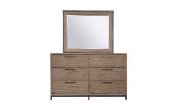 Picture of Trellis Brown Dresser and Mirror