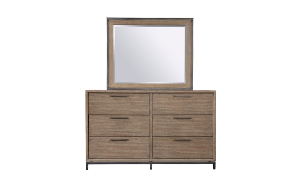 Picture of Trellis Brown Dresser and Mirror