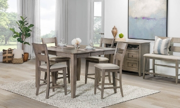 Picture of Davis Home Ohana Gray 5-Piece Counter Height Set