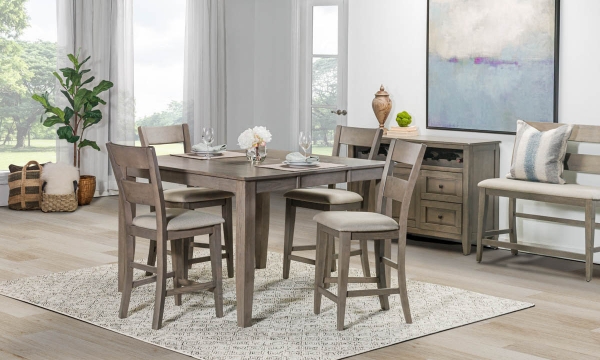 Picture of Davis Home Ohana Gray 5-Piece Counter Height Set