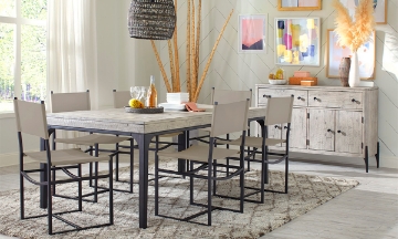Picture of Zane Parchment Metal Side Chair