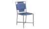 Picture of Jax Blue Leather Dining Chair