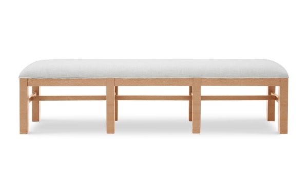 Picture of Trisha Todays Traditions White Upholstered Side Bench