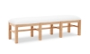 Picture of Trisha Todays Traditions White Upholstered Side Bench