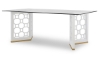 Picture of Rachael Ray Chelsea White Glass Top Dining Table