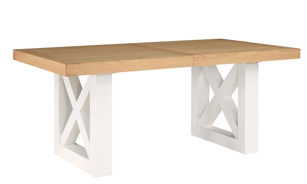 Picture of Magnolia Ivory and Natural Extendable Dining Table
