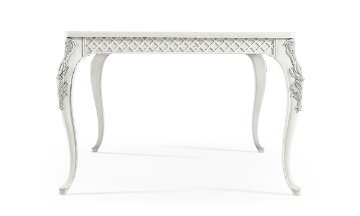 Picture of Inversion White 78" Lattice Leg Dining Table
