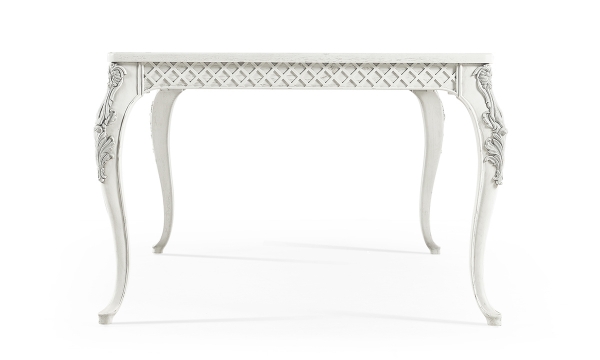 Picture of Inversion White 78" Lattice Leg Dining Table