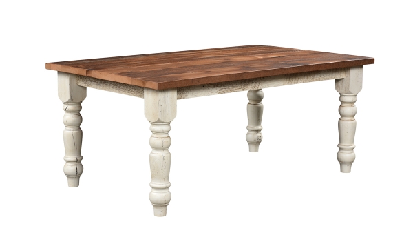 Picture of Sugarcreek Solid Reclaimed Barnwood Oak Dining Table