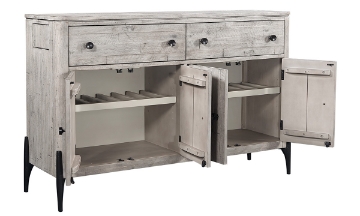 Picture of Zane Parchment 4-Door Buffet