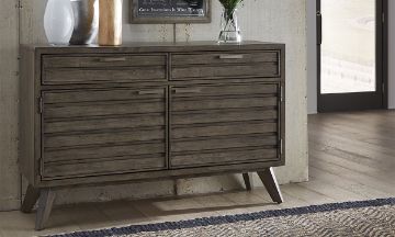 Picture of Greystone Ash Brown 2-Drawer Credenza