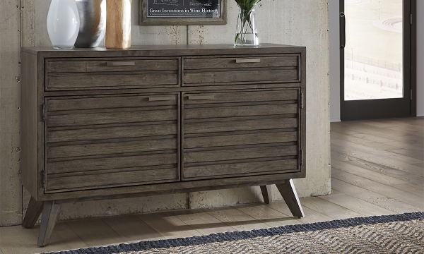 Picture of Greystone Ash Brown 2-Drawer Credenza