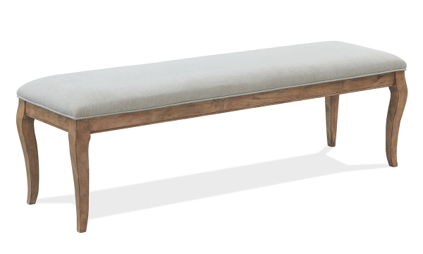 Picture of Emerson Honey Upholstered Dining Bench