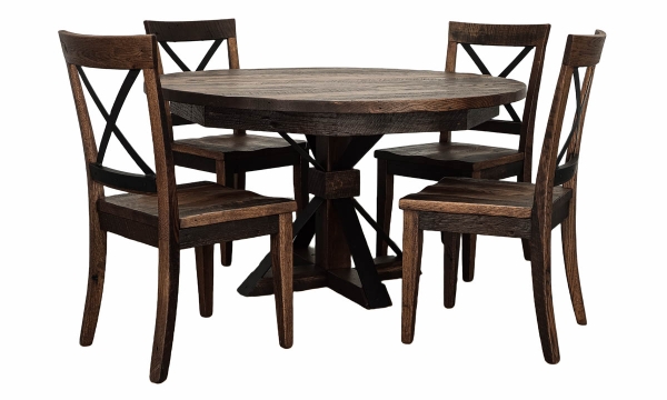 Picture of Baltic Reclaimed Barnwood Oak 5-Piece Dining Set