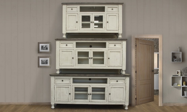 Picture of Stone Ivory and Grey 4-Door Media Consoles