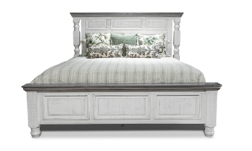 Picture of Sage White Queen Panel Bed