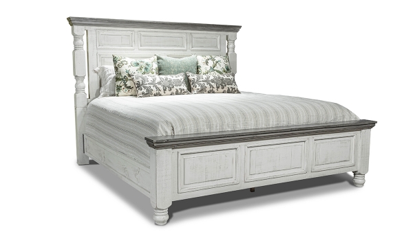 Picture of Sage White Queen Panel Bed