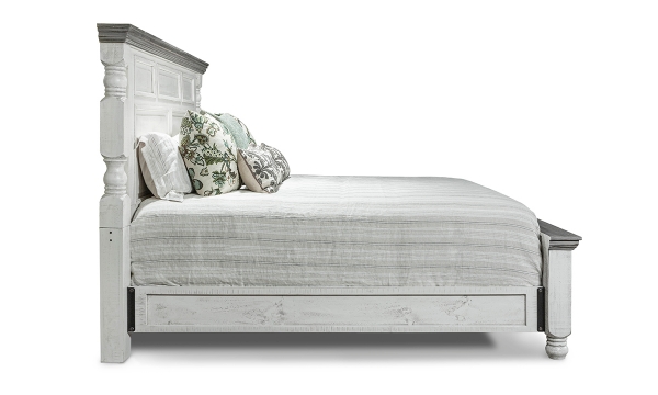 Picture of Sage White Queen Panel Bed