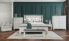 Picture of Sage White King Panel Bed