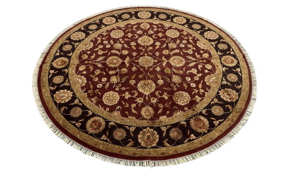 Picture of Wool and Silk Brown 10x10 Rug