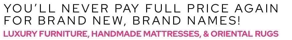 Warehouse closeout items on display